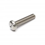 Stainless Steel Pan Head Slotted Machine Screw Grade A4 DIN85