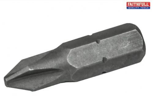 Faithfull FAISBPH Hexagon Screwdriver Bit Phillips (3 Pack)