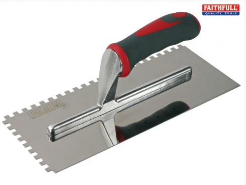 Faithfull STST FAISGTNOT6SS Notched Trowel Softfrip 11
