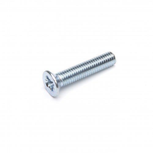 Mild Steel Countersunk Pozi Machine Screw Zinc Plated DIN965: M3.5: 12mm: Single Unit