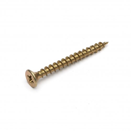 Steel Countersunk Multipurpose Rapier Woodscrew Yellow: 3.5mm: 20mm: Single Unit