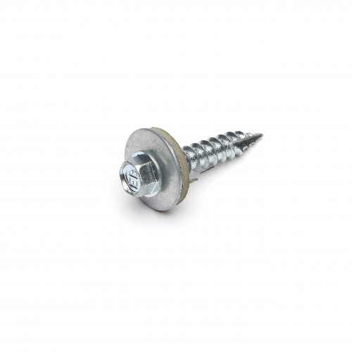Steel Hexagon Sheet to Timber Gash Point Tek Screws c/w 19mm Washer