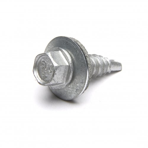 Steel Hexagon Stitching Self Drilling Tek Screw c/w 16mm Washer