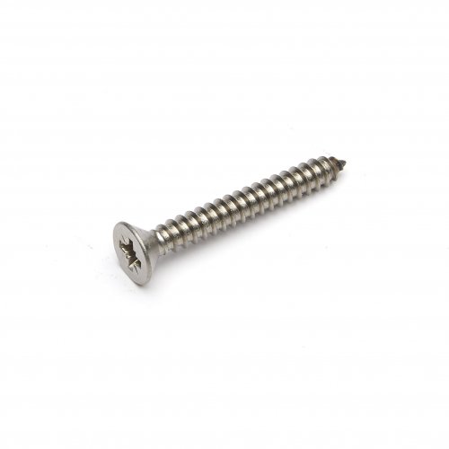 Stainless Steel Countersunk Pozi Self Tapping Screw Type AB Grade A2 DIN7982/C: 6g (3.5mm): 3/8" (9.5mm): Single Unit